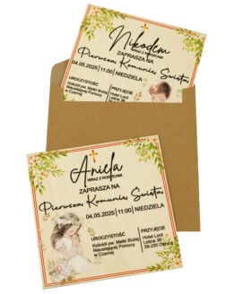 ZAPROSZENIE NA KOMUNIĘ ŚWiĘTĄ