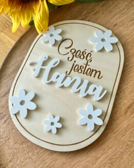 Metryczka Powitalna Stokrotki